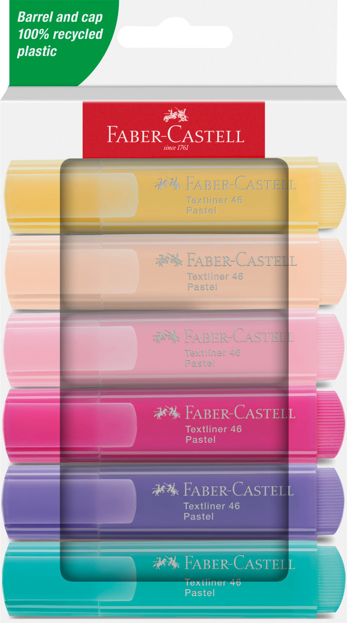 TEXTMARKER SET 6 PASTEL CUTIE CARTON 2024 FABER-CASTELL TEXTMARKER SET 6 PASTEL CUTIE CARTON 2024 FABER-CASTELL